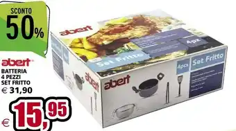 Abert Batteria 4 Pezzi Set Fritto
