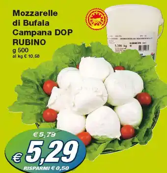 Prix Quality Mozzarelle di Bufala Campana DOP Rubino 500 g offerta