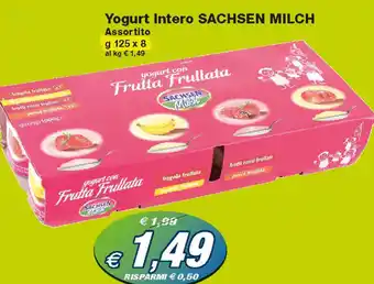Prix Quality Sachsen Milch Yogurt Intero 125x8 g offerta