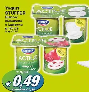 Prix Quality Stuffer Yogurt Bianco/Melograno e Lampone 125 x 2 g offerta
