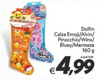Dolfin Calza Emoji/Alvin/ Pinocchio/Winx/ Bluey/Mermaze 160 g