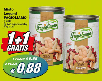 Prix Quality Fagioliamo Misto Legumi 400 g offerta