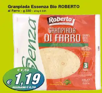 Prix Quality Roberto Granpiada Essenza Bio al Farro 330 g offerta