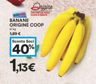 Coop BANANE ORIGINE COOP offerta