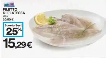 Coop FILETTO DI PLATESSA offerta