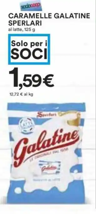 Coop CARAMELLE GALATINE SPERLARI al latte, 125 g offerta