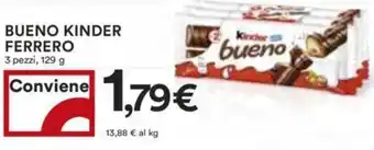 Coop BUENO KINDER FERRERO 3 pezzi, 129 g offerta