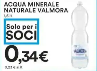 ACQUA MINERALE NATURALE VALMORA 1,5 It