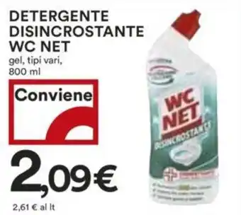 Coop DETERGENTE DISINCROSTANTE WC NET gel, tipi vari, 800 ml offerta