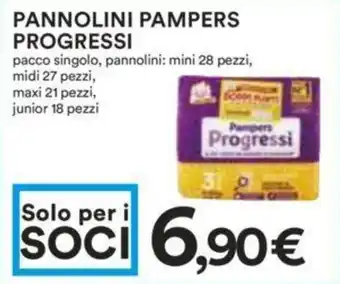 Coop PANNOLINI PAMPERS PROGRESSI offerta