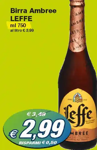 Prix Quality Leffe Birra Ambree 750 ml offerta