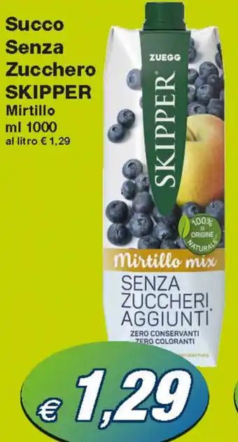 Skipper Succo Senza Zucchero Mirtillo 1000 ml