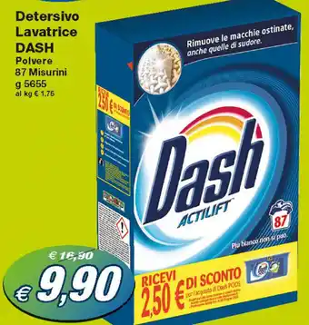 Dash Detersivo Lavatrice Polvere 5655 g