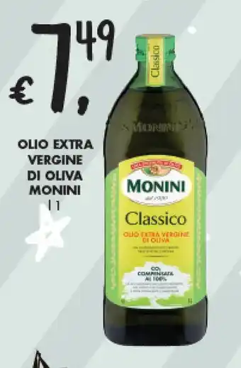 èccoMI OLIO EXTRA VERGINE DI OLIVA MONINI l 1 offerta