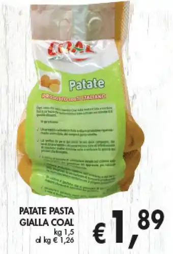 èccoMI PATATE PASTA GIALLA COAL kg 1,5 offerta