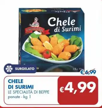MD Discount CHELE DI SURIMI LE SPECIALITÀ DI BEPPE panate - kg 1 offerta