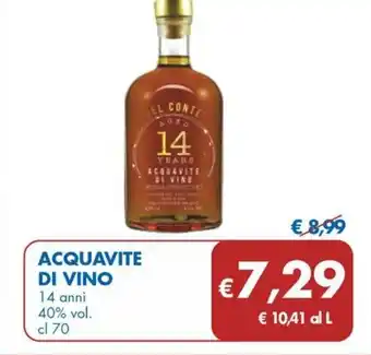 MD Discount ACQUAVITE DI VINO 14 anni 40% vol. cl 70 offerta