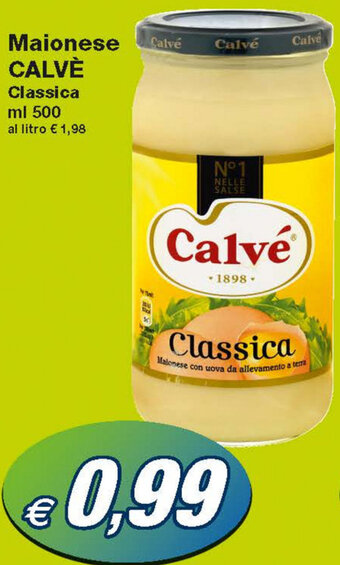 Prix Quality Calvè Maionese Classica 500 ml offerta