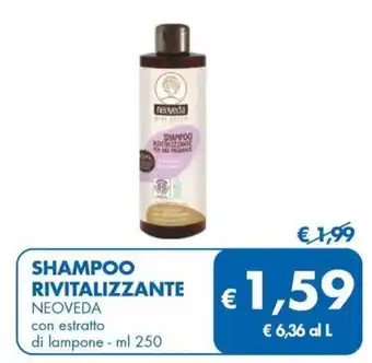 SHAMPOO REVITALIZZANTE NEOVEDA con estratto di lampone - ml 250
