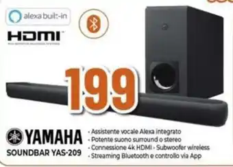 Expert YAMAHA SOUNDBAR YAS-209 offerta