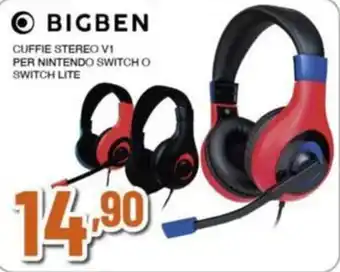 Expert BIGBEN CUFFIE STEREO V1 PER NINTENDO SWITCH O SWITCH LITE offerta