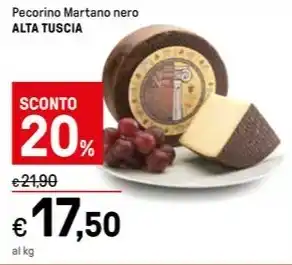 Iper La Grande Pecorino Martano nero ALTA TUSCIA offerta