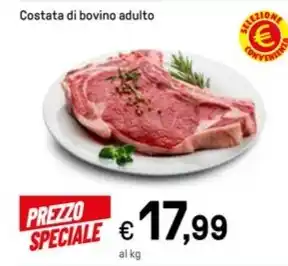 Costata di bovino adulto