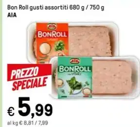 Iper La Grande Bon Roll gusti assortiti 680 g / 750 g AIA offerta