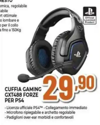 Expert CUFFIA GAMING GXT488 FORZE PER PS4 offerta