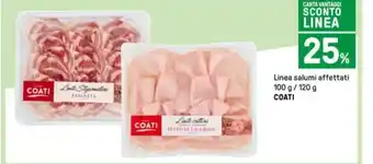 Iper La Grande Linea salumi affettati 100 g / 120 g COATI offerta