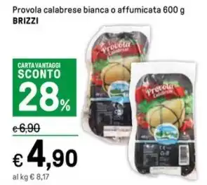 Iper La Grande Provola calabrese bianca o affumicata 600 g BRIZZI offerta