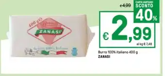 Burro 100% italiano 400 g ZANASI