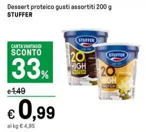Iper La Grande Dessert proteico gusti assortiti 200 g STUFFER offerta
