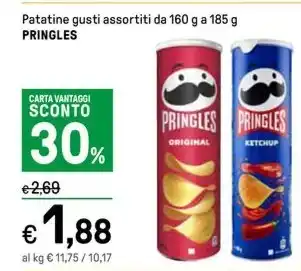 Iper La Grande Patatine gusti assortiti da 160 g a 185 g PRINGLES offerta