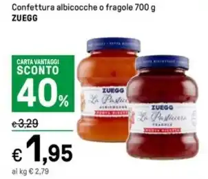 Iper La Grande Confettura albicocche o fragole 700 g ZUEGG offerta