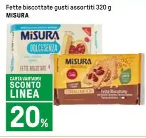 Iper La Grande Fette biscottate gusti assortiti 320 g MISURA offerta