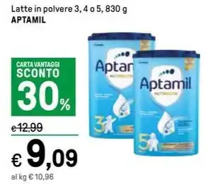Iper La Grande Latte in polvere 3, 4 o 5, 830 g APTAMIL offerta