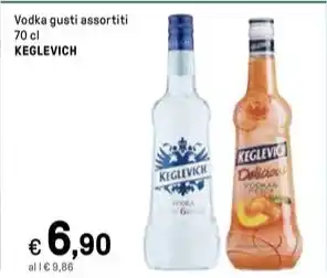 Vodka gusti assortiti 70 cl KEGLEVICH
