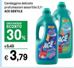 Iper La Grande Candeggina delicata profumazioni assortite 3,1 l ACE GENTILE offerta