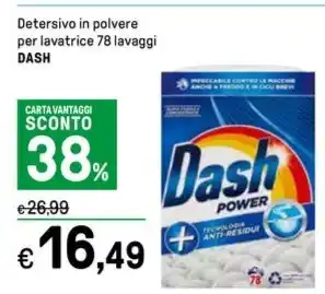 Iper La Grande Detersivo in polvere per lavatrice 78 lavaggi DASH offerta