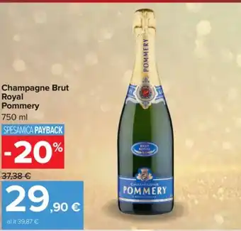 Carrefour Market Champagne Brut Royal Pommery offerta