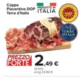 Carrefour Market Coppa Piacentina DOP Terre d'Italia offerta