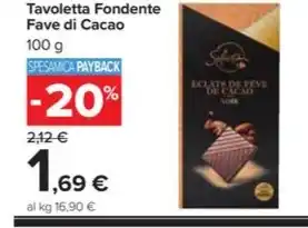 Carrefour Market Tavoletta Fondente Fave di Cacao offerta