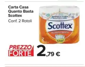Carrefour Market Carta Casa Quanto Basta Scottex Conf. 2 Rotoli offerta