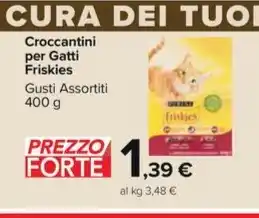 Carrefour Market Croccantini per Gatti Friskies Gusti Assortiti offerta