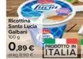 Carrefour Market Ricottina Santa Lucia Galbani 100 g offerta