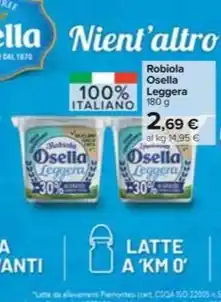 Carrefour Market Robiola Osella Leggera offerta