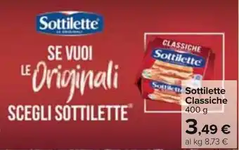 Carrefour Market Sottilette Classiche 400 g offerta