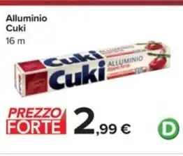 Carrefour Market Alluminio Cuki 16 m offerta