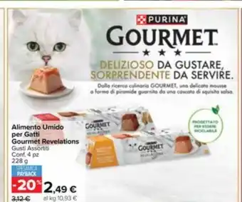 Carrefour Market Alimento Umido per Gatti Gourmet Revelations Gusti Assortiti Conf. 4 pz offerta